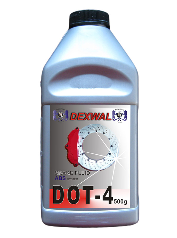 płyn hamulc. dot4 0.5l  - karton wyprzedaż DOT4 500ML-K DEXWAL